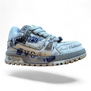 LOUIS VUITTON lv skate sneaker white and blue