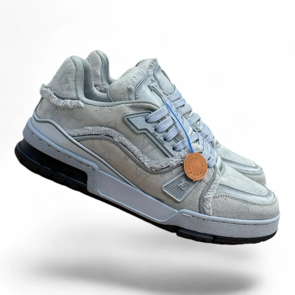 LOUIS VUITTON lv trainer denim blue