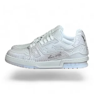 LOUIS VUITTON lv trainer sneaker all white