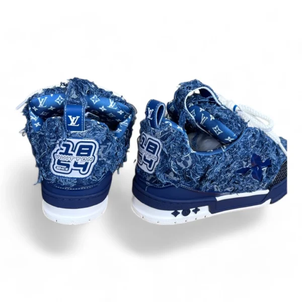 LOUIS VUITTON lv trainer sneaker blue denim