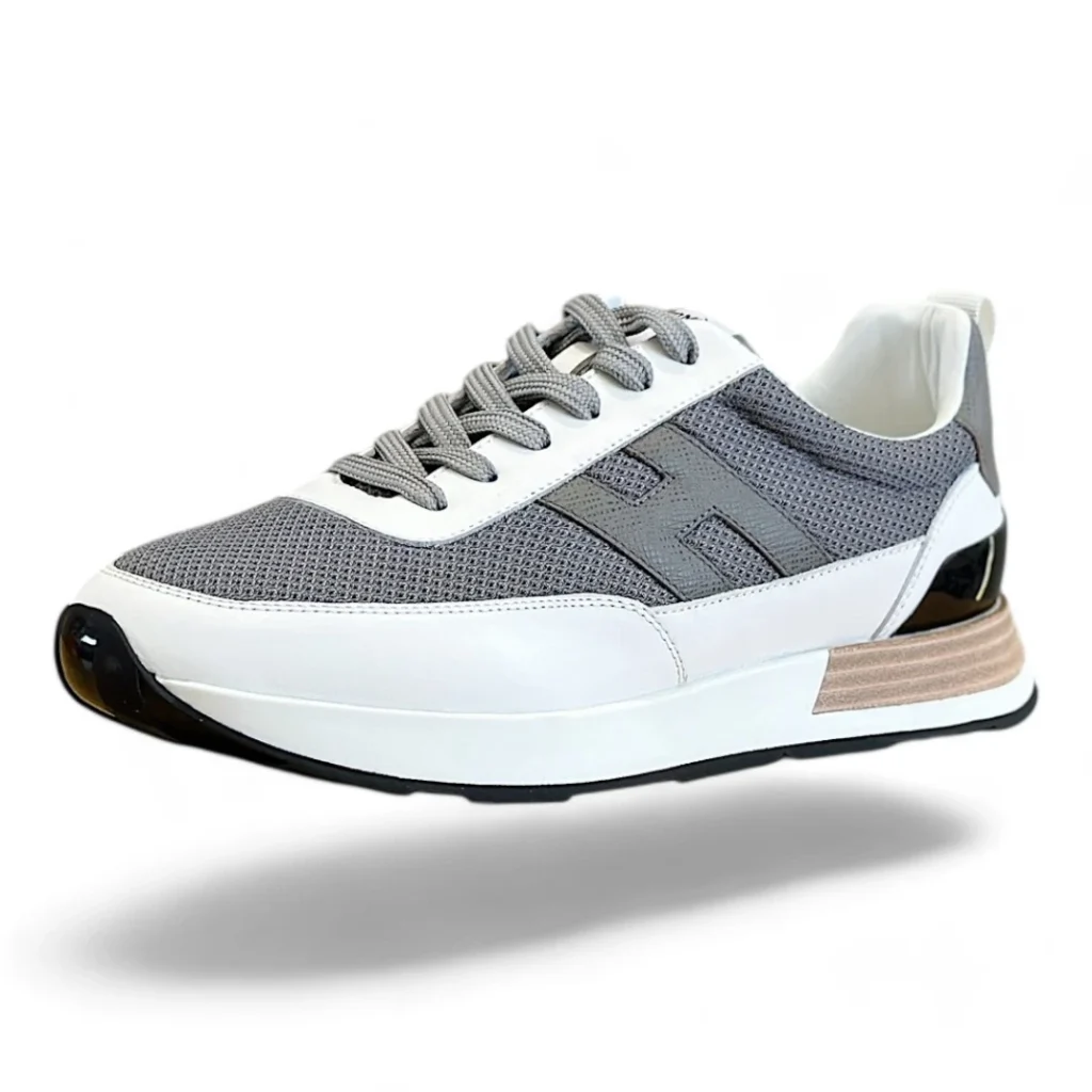 HERMÈS bounce sneaker white and grey
