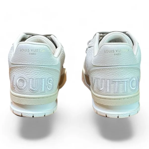 LOUIS VUITTON trainer white and brown