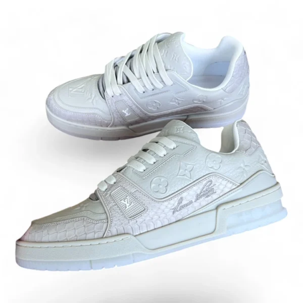 LOUIS VUITTON lv trainer sneaker all white