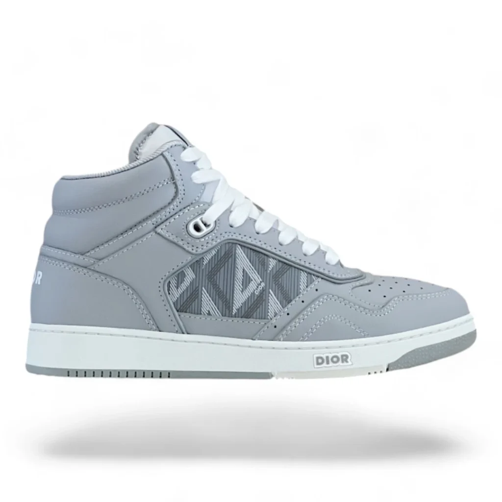 DIOR b27 high-top grey and white