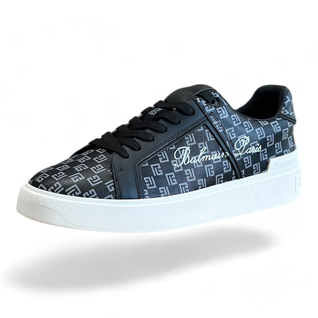 BALMAIN b-court monogram black and white