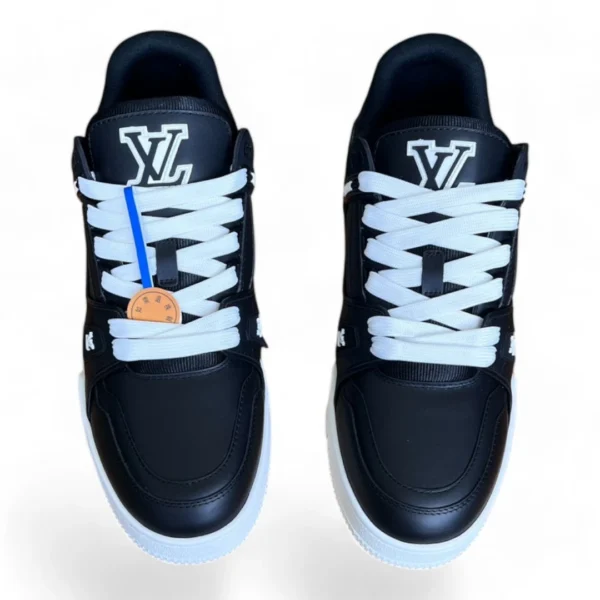 LOUIS VUITTON lv trainer sneaker black and white