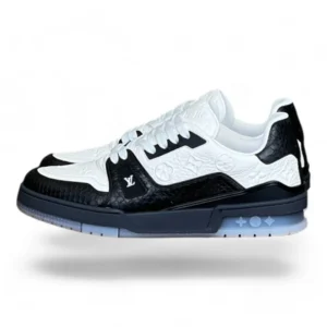 LOUIS VUITTON lv trainer sneaker black and white