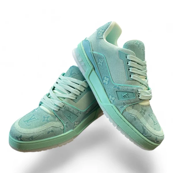 LOUIS VUITTON trainer green monogram