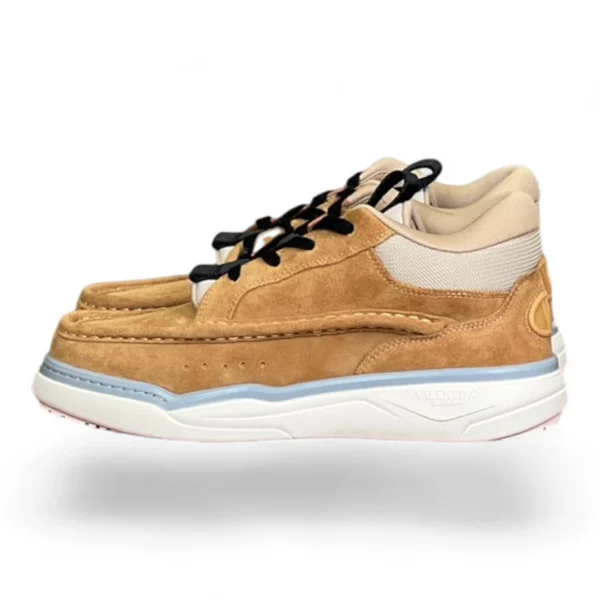 VALENTINO garavani one stud low-top beige and white
