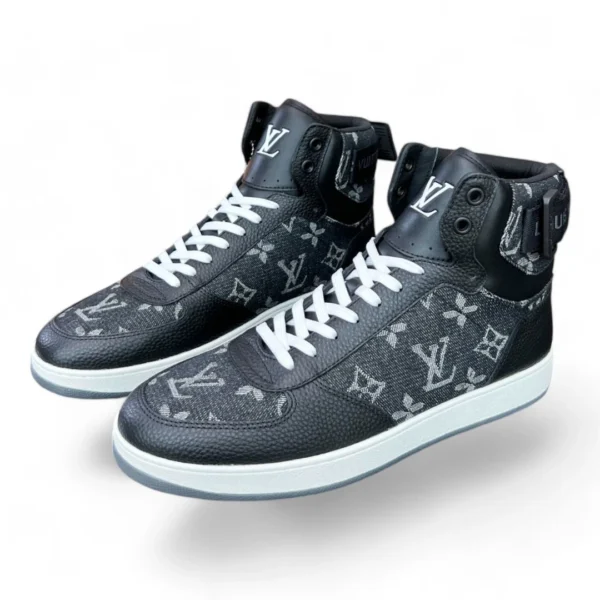 LOUIS VUITTON rivals sneaker boot black and grey