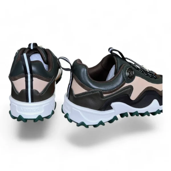LOUIS VUITTON hike sneaker green and beige