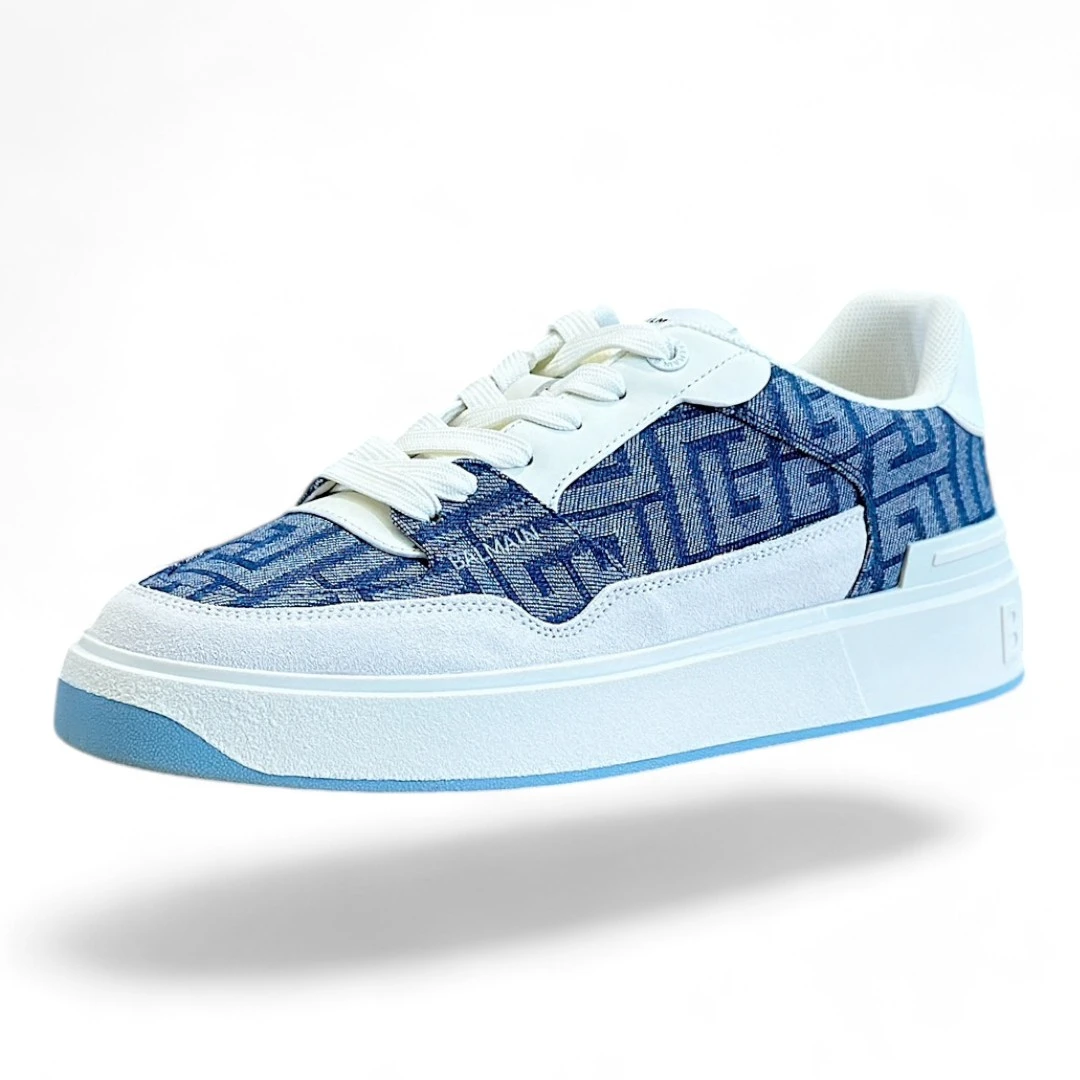 BALMAIN b-bold monogram 7 blue and white