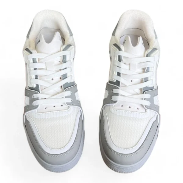 LOUIS VUITTON trainer white and grey