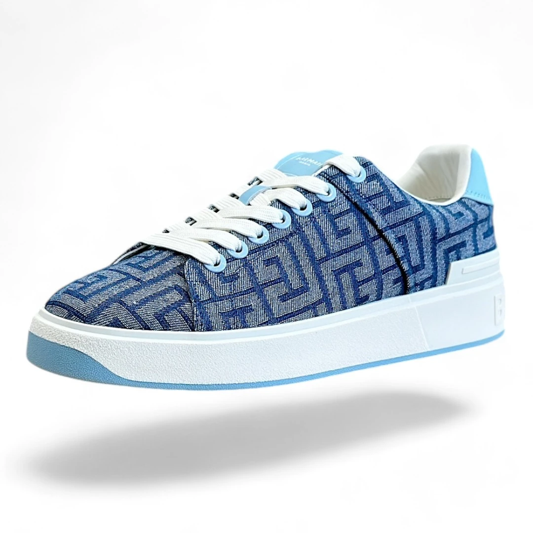 BALMAIN b-court monogram blue and white