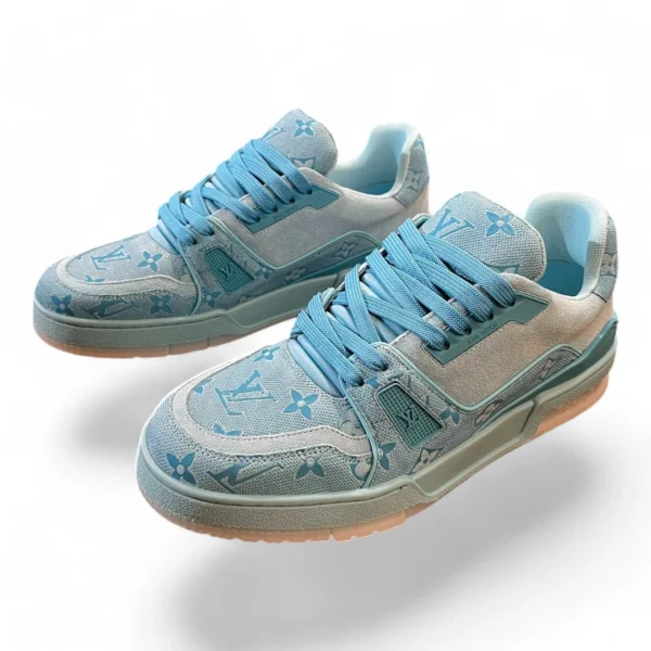 LOUIS VUITTON trainer blue monogram