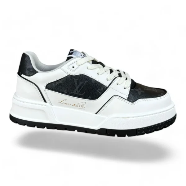 LOUIS VUITTON trainer white and black monogram