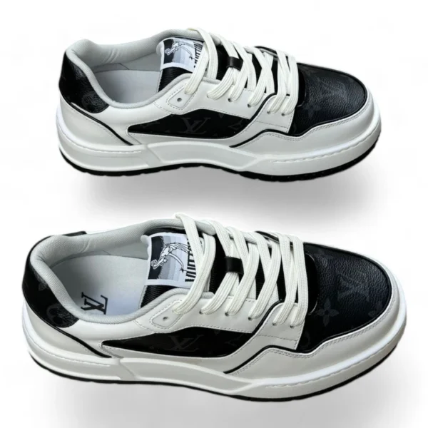 LOUIS VUITTON trainer white and black monogram