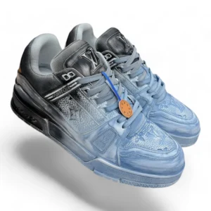 LOUIS VUITTON lv trainer black and blue