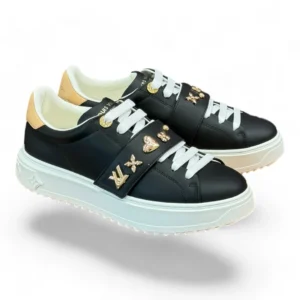 LOUIS VUITTON time out sneaker black and white
