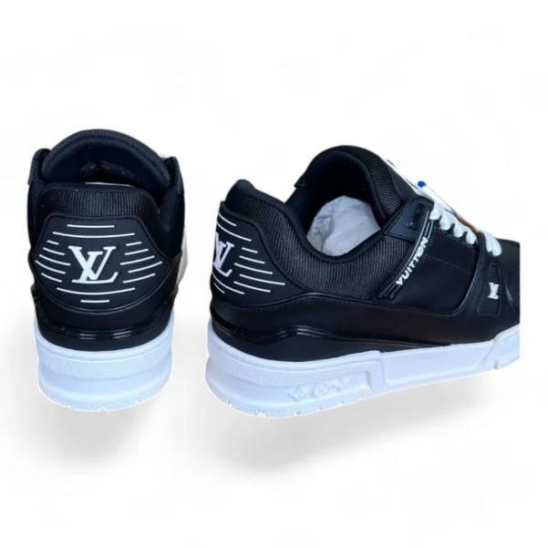 LOUIS VUITTON lv trainer sneaker black and white