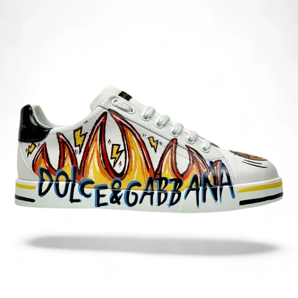 DOLCE&GABBANA portofino graffiti white and yellow