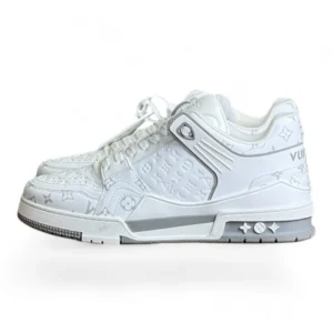 LOUIS VUITTON trainer white and grey