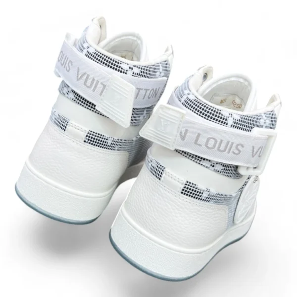 LOUIS VUITTON rivals sneaker boot white and silver