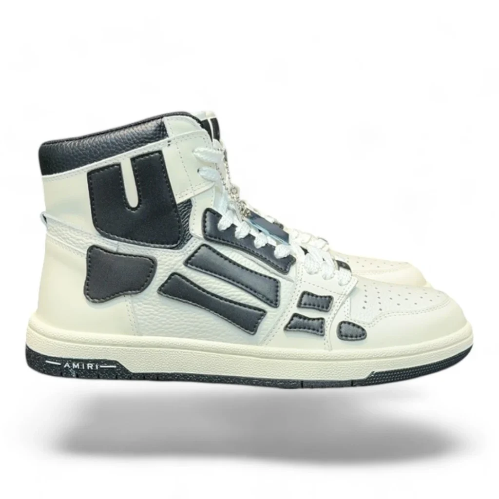 AMIRI skel top high white and black