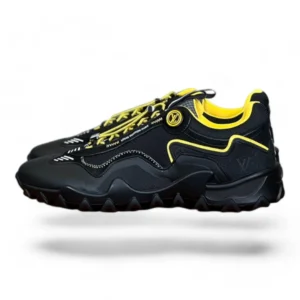 LOUIS VUITTON hike sneaker black and yellow