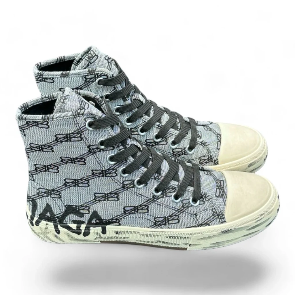 BALENCIAGA x andré canvas sneakers grey and black