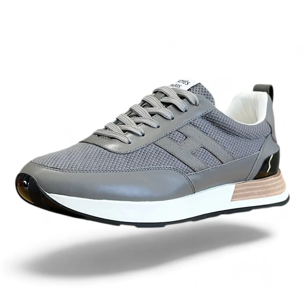 HERMÈS bounce sneaker grey and white