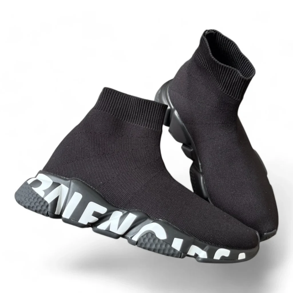 BALENCIAGA speed graffiti black and grey