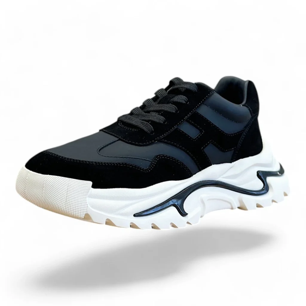 HERMÈS bounce sneaker black and white