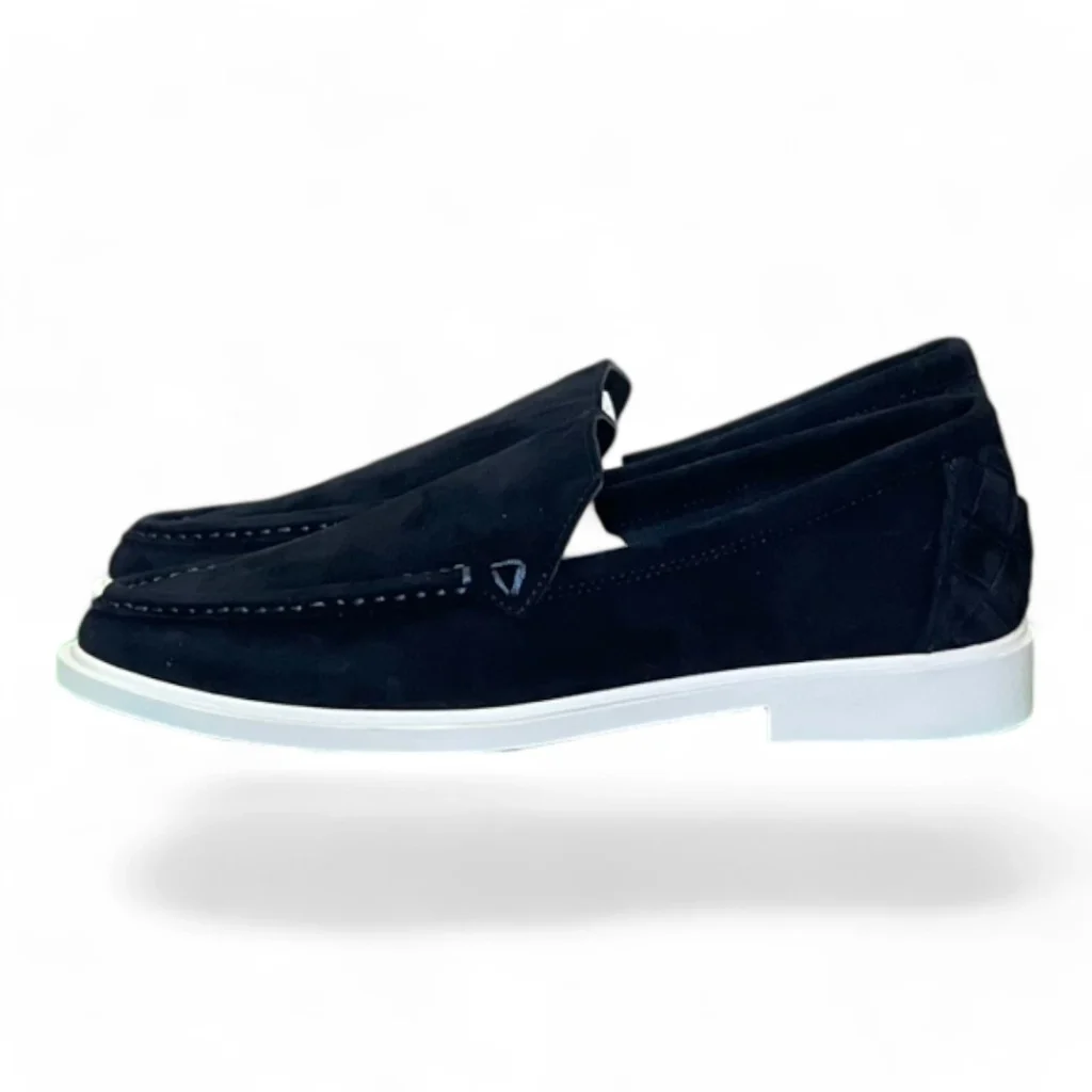 BOTTEGA VENETA suede loafer navy blue