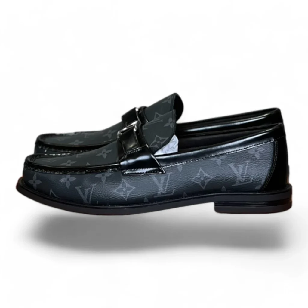 LOUIS VUITTON lv formal monogram canvas loafer black