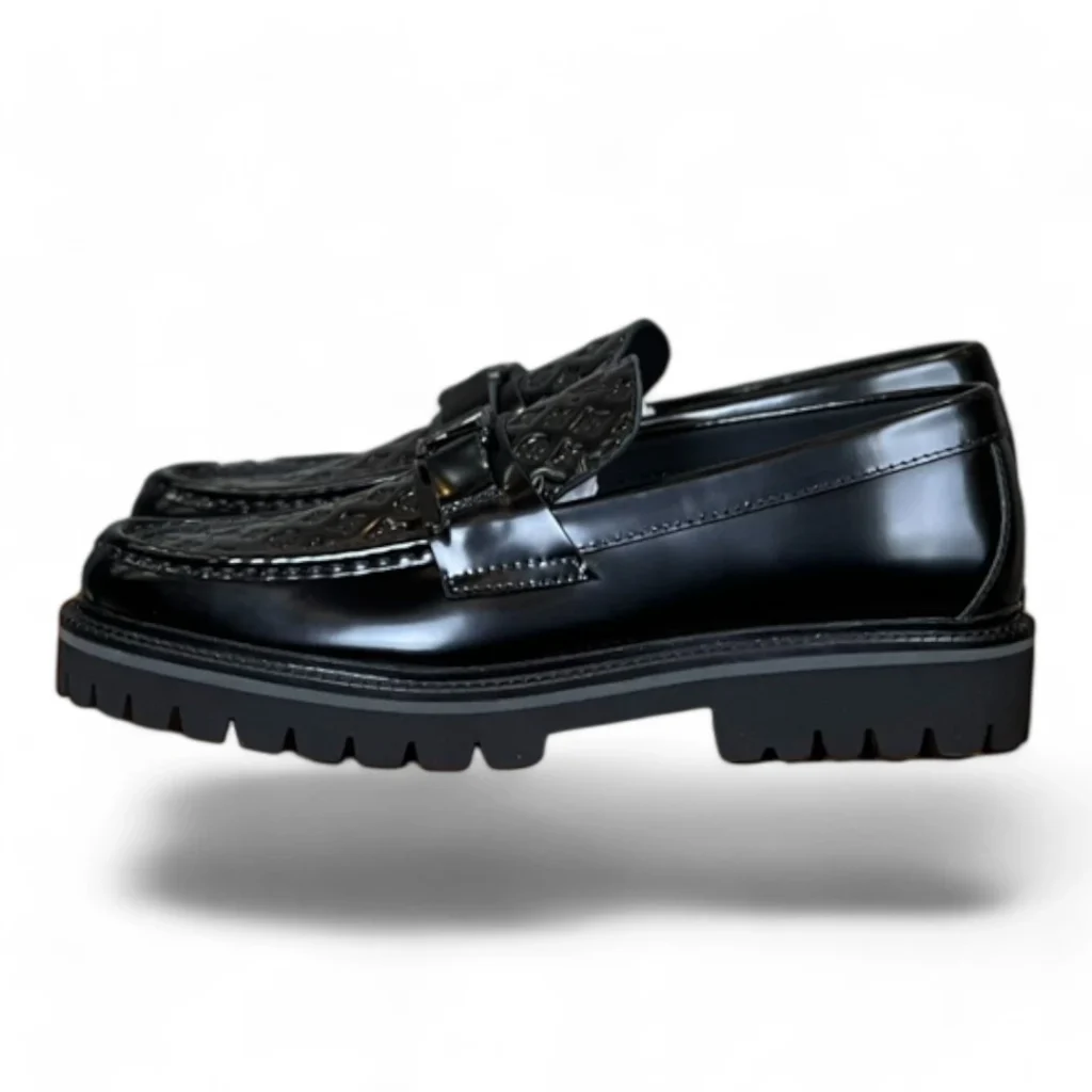 LOUIS VUITTON lv formal monogram loafer black