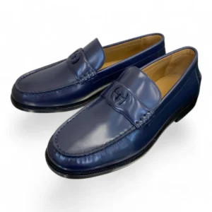 GUCCI 1953 horsebit loafer navy blue