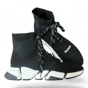 BALENCIAGA speed laced black and white