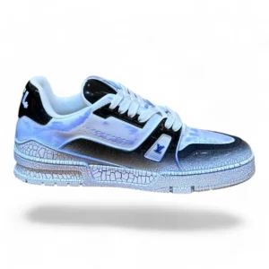 LOUIS VUITTON lv trainer sneaker black and white