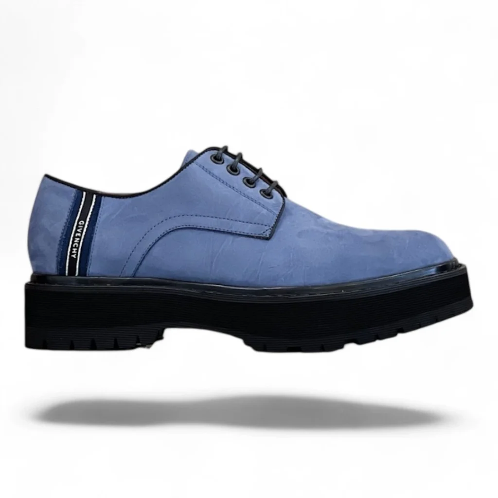 GIVENCHY derby blue suede