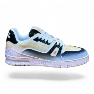 LOUIS VUITTON lv trainer sneaker yellow and white