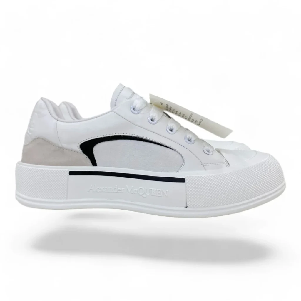 ALEXANDER MCQUEEN court sneaker white and black