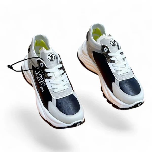 LOUIS VUITTON runaway pulse sneaker navy and white
