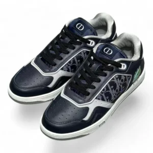 DIOR b27 low-top sneaker navy and white