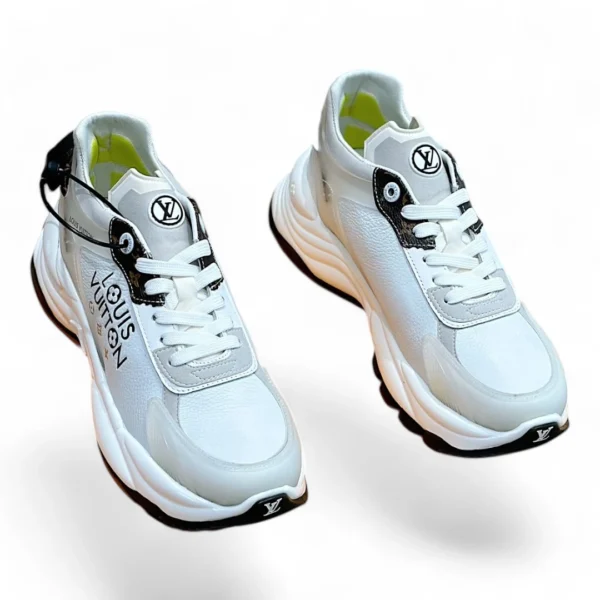 LOUIS VUITTON runaway pulse sneaker white and silver