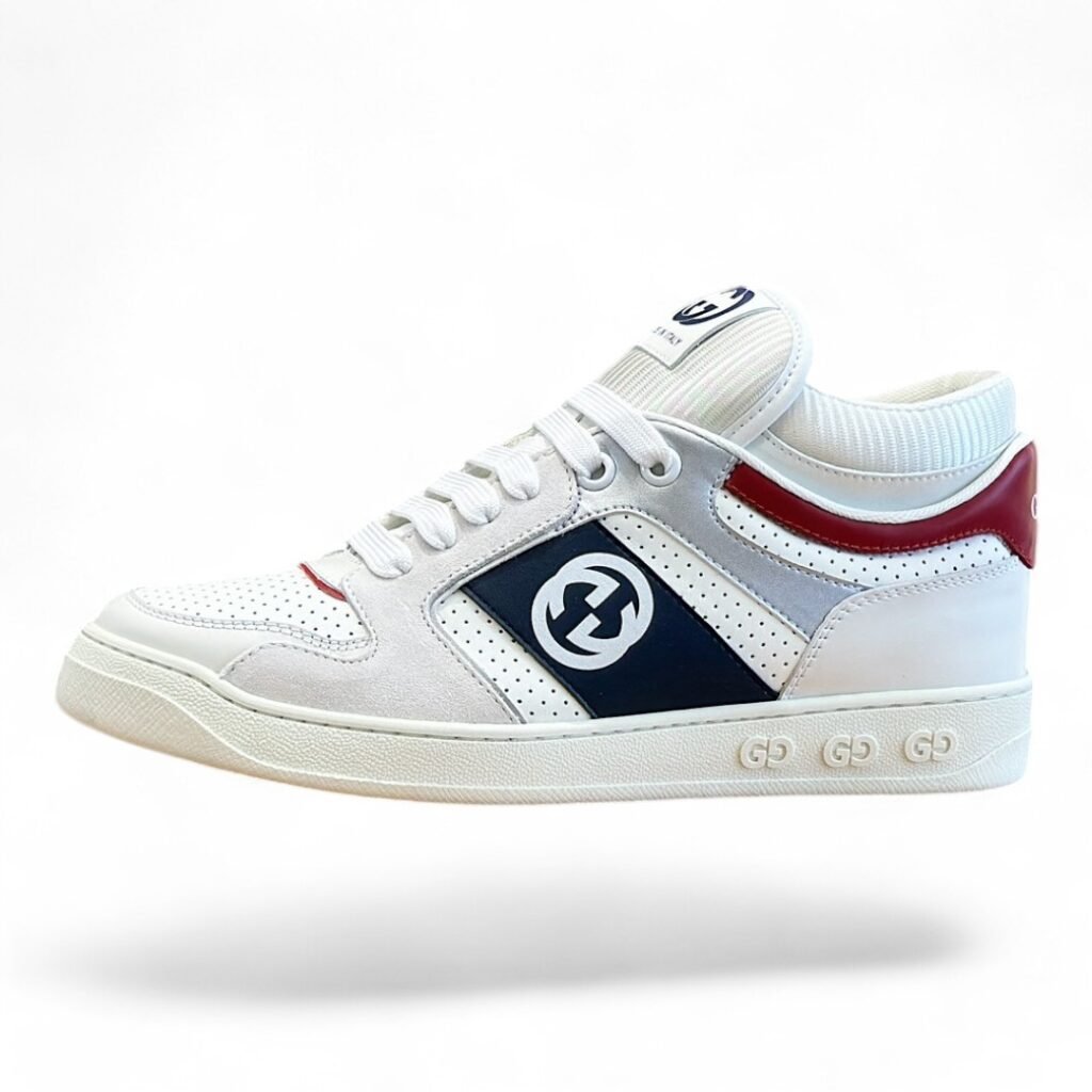 GUCCI tennis 1977 white, red, and blue