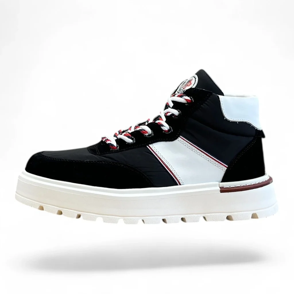 MONCLER leave no trace high-top black and white