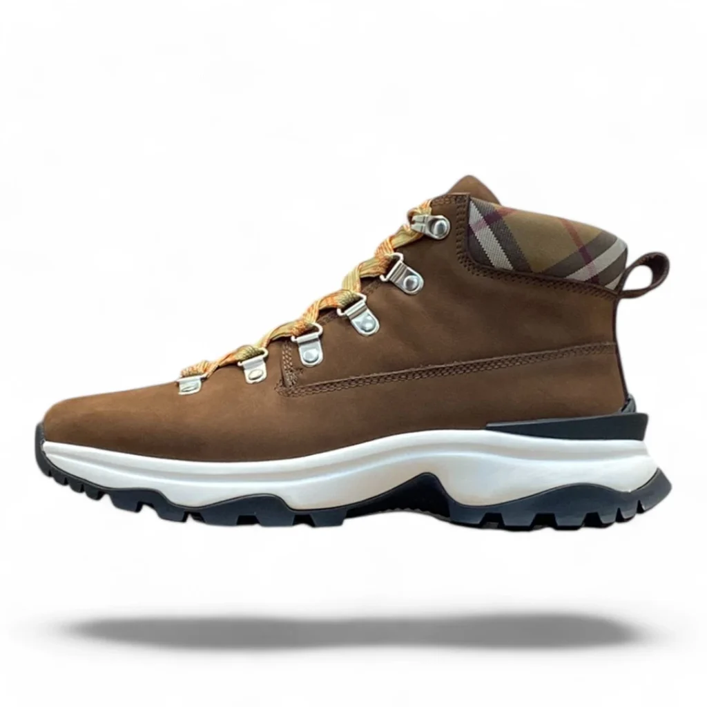 BURBERRY leather hiking boot brown