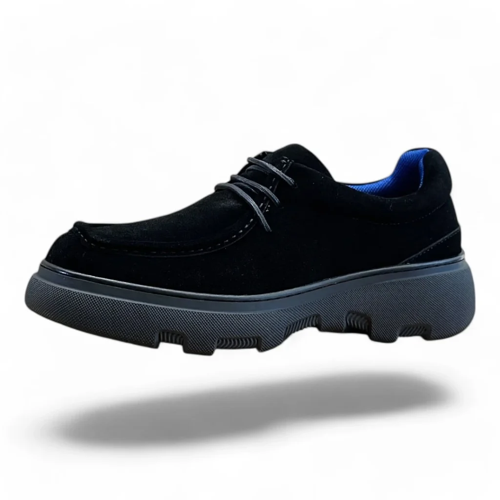 HERMÈS elevate derby black suede