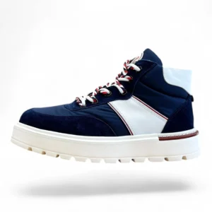 MONCLER leave no trace high-top navy and white